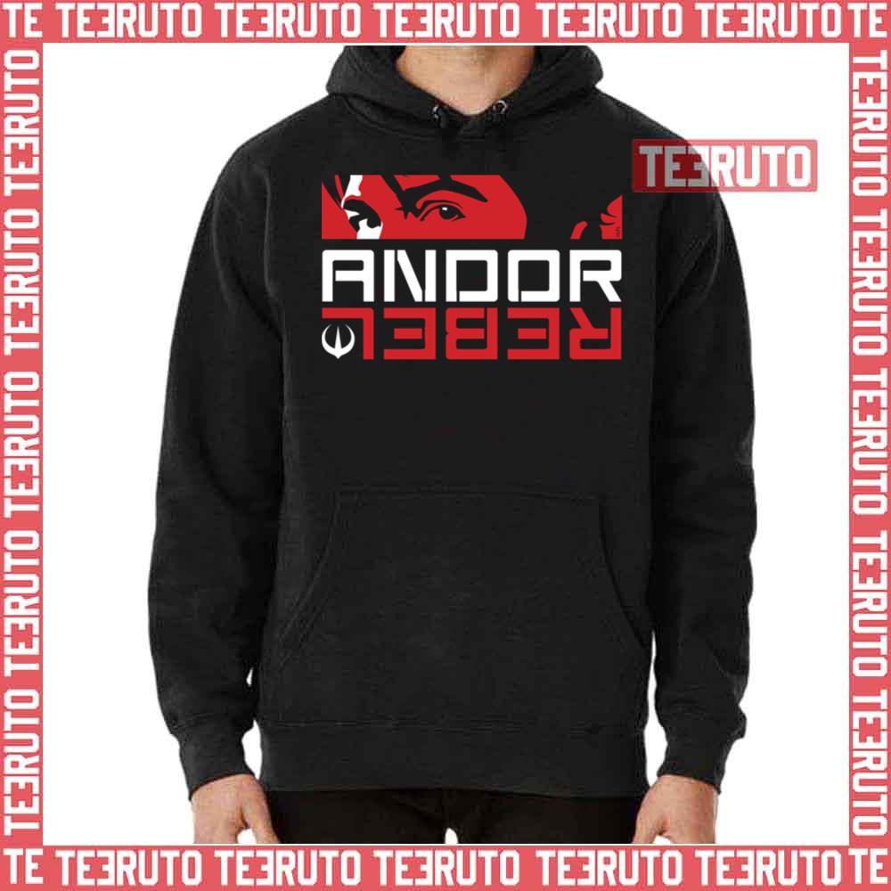 Andor Rebel Stencil Graphic Star Wars Andor Unisex Hoodie