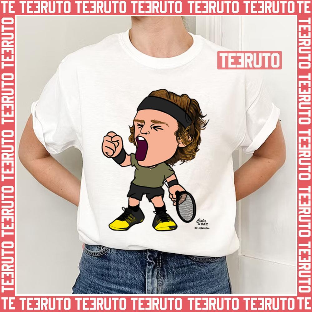Andrey Rublev Tennis Chibi Unisex T-Shirt