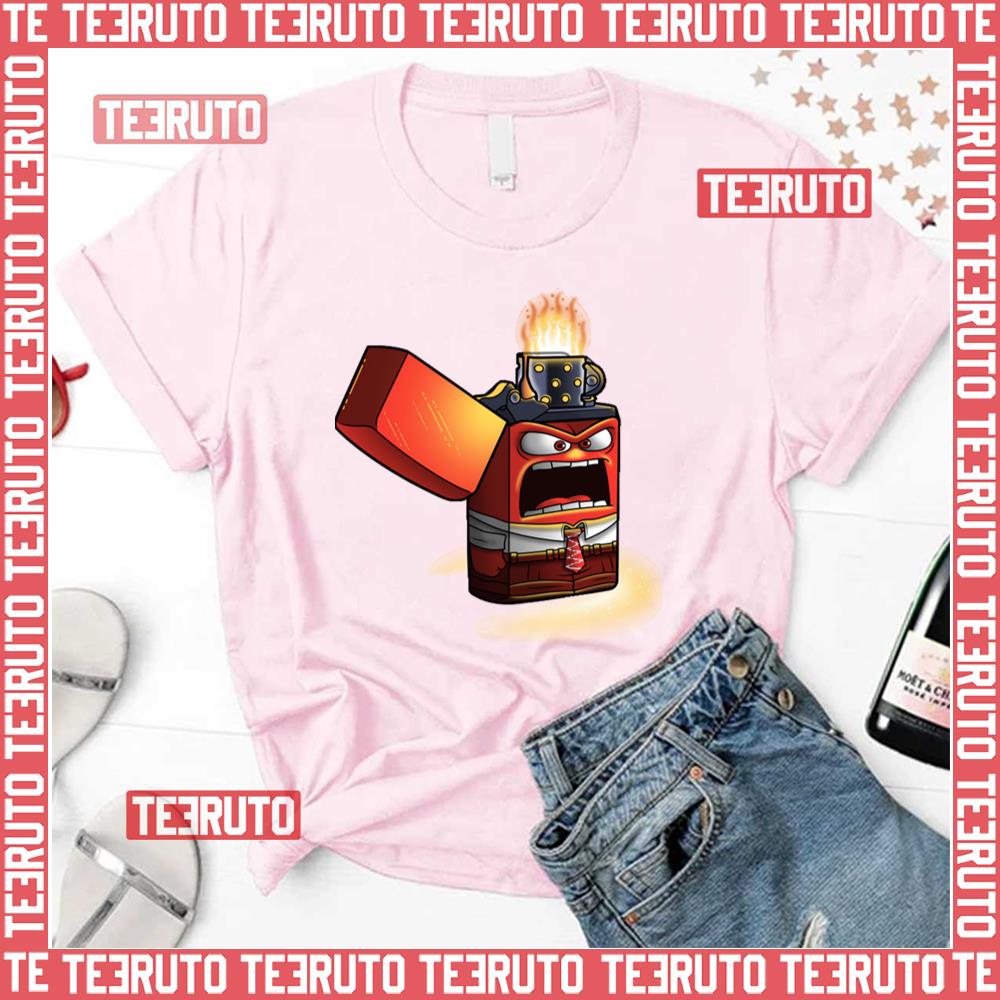 Angry Lighter Funny Art Inside Out Unisex T-Shirt