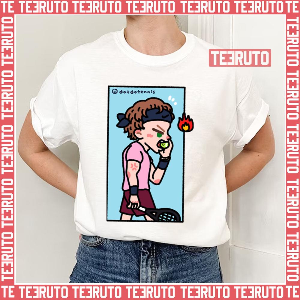 Angry Rubweh Eating A Tennis Ball Unisex T-Shirt