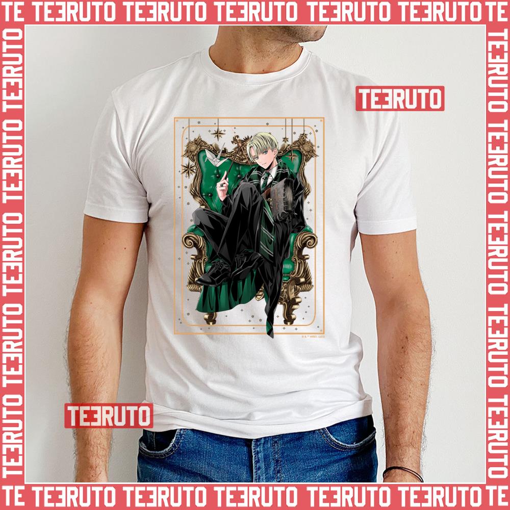 Anime Draco Malfoy Seated Hp Potter Unisex T-Shirt