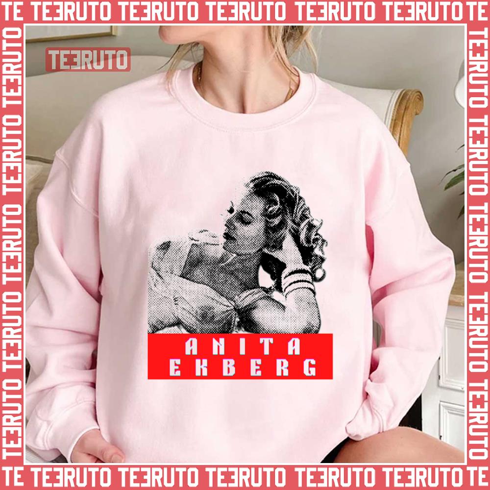 Anita Ekberg Swedish Actress La Dolce Vita Unisex Sweatshirt