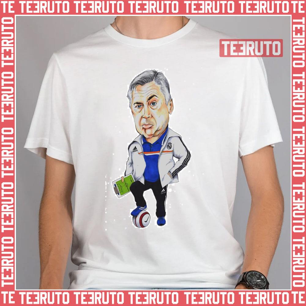 Art Carlo Ancelotti Cartoon Unisex T-Shirt