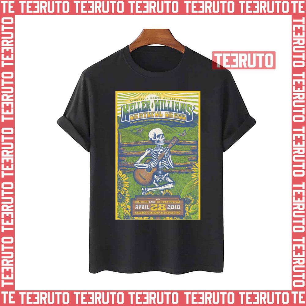 Art Keller Williams Grateful Grass With Big Blue And Freeway Revival Unisex T-Shirt