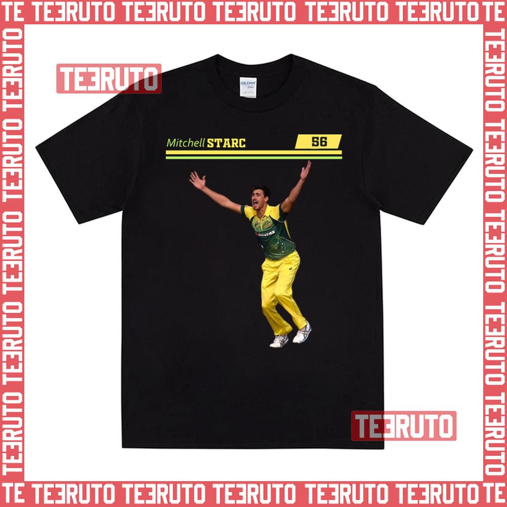 Australian Fast Bowler T20 Bowler Graphic Mitchell Starc Unisex T-Shirt