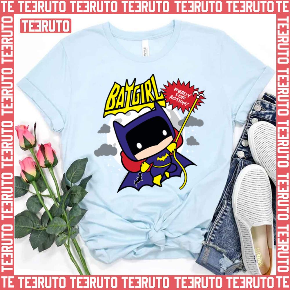 Batgirl Ready For Action Chibi Unisex T-Shirt