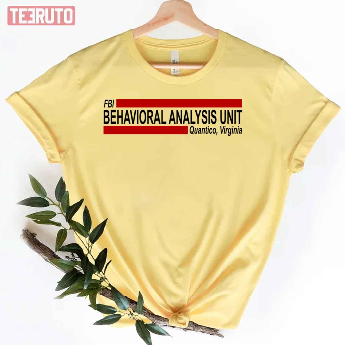 Bau Behavioral Analysis Unit Criminal Minds Unisex T-Shirt