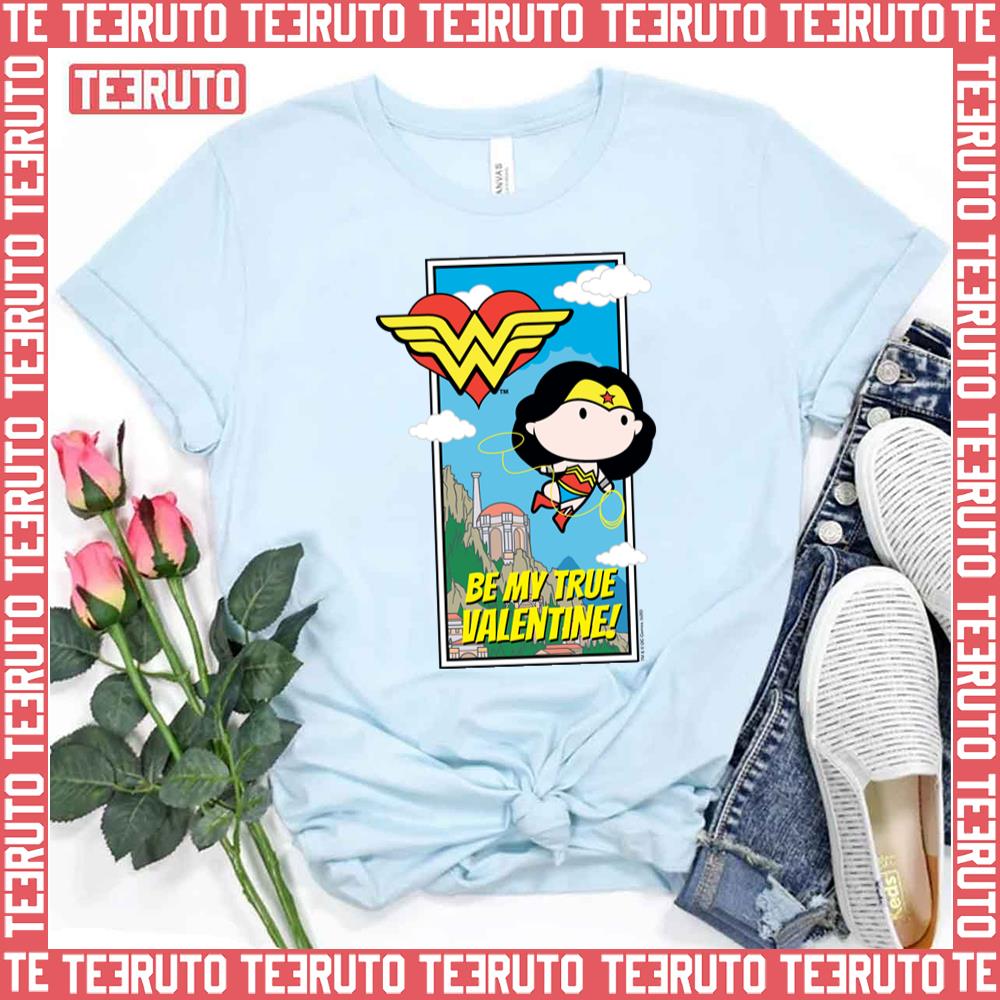 Be My True Valentine Chibi Wonder Woman Unisex T-Shirt