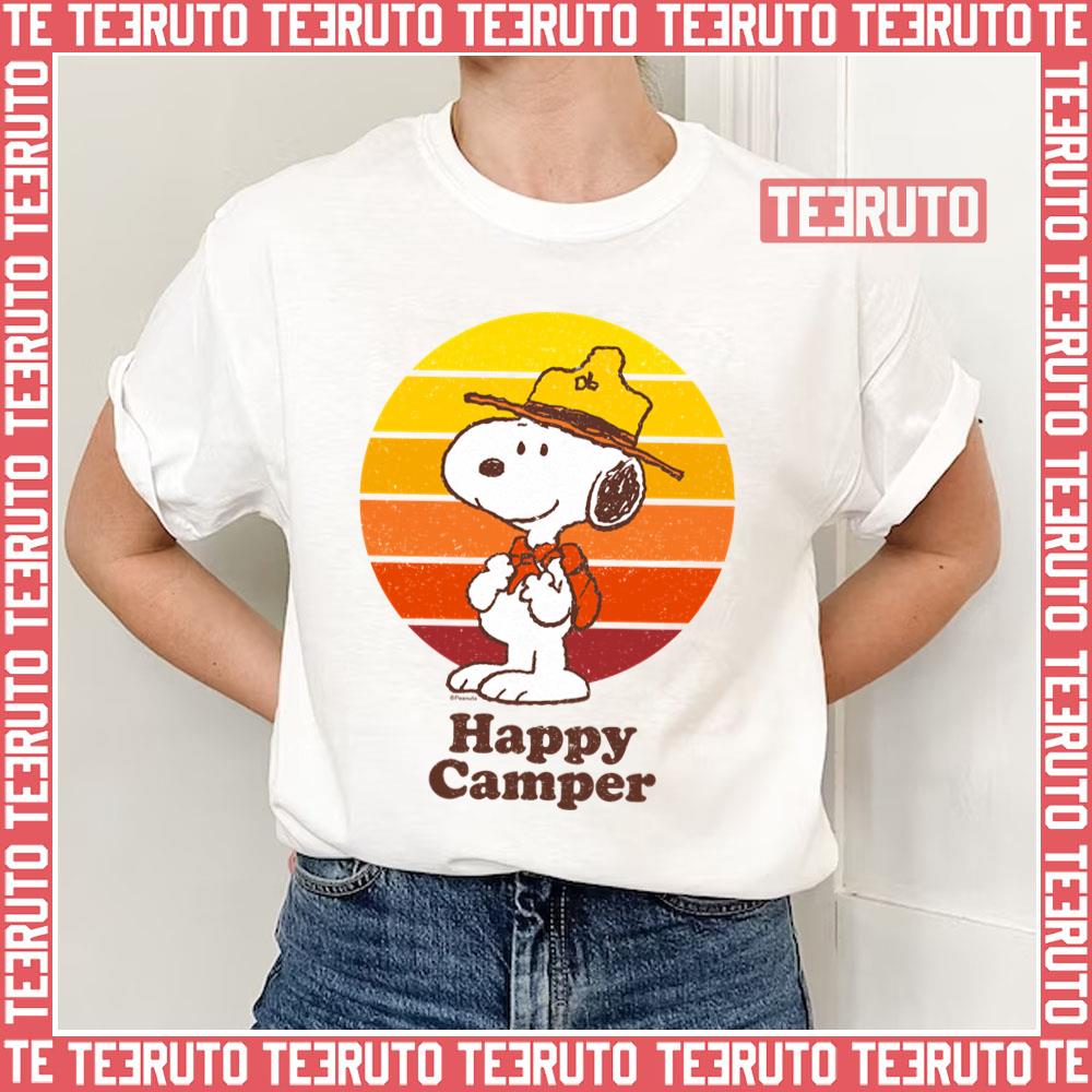 Beagle Scout Happy Camper Peanuts Snoopy Unisex T-Shirt