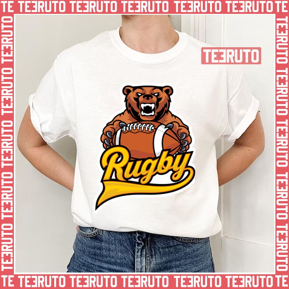 Bear Logo I Love Rugby Unisex T-Shirt