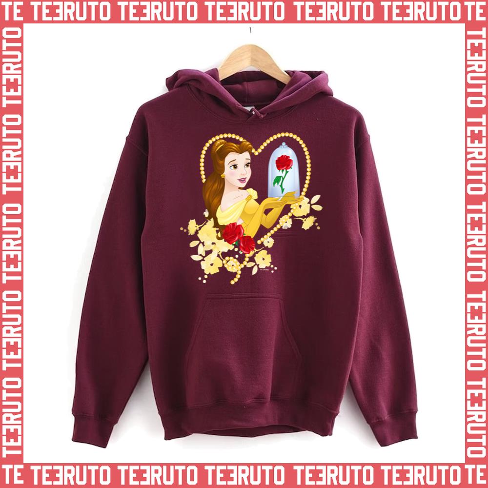 Beauty And The Beast Belle Red Roses Unisex Hoodie