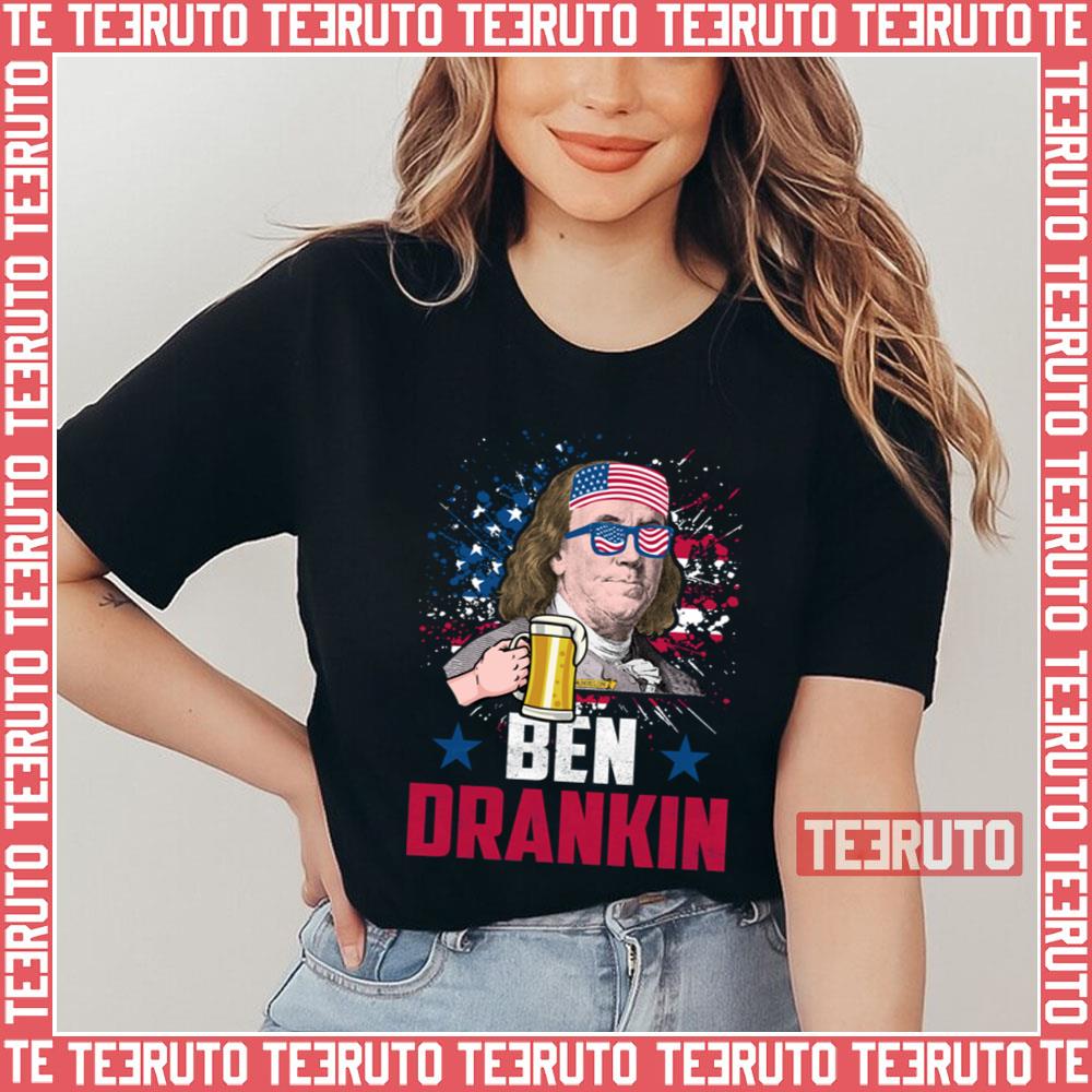 Ben Drankin American Flag Art Unisex T-Shirt