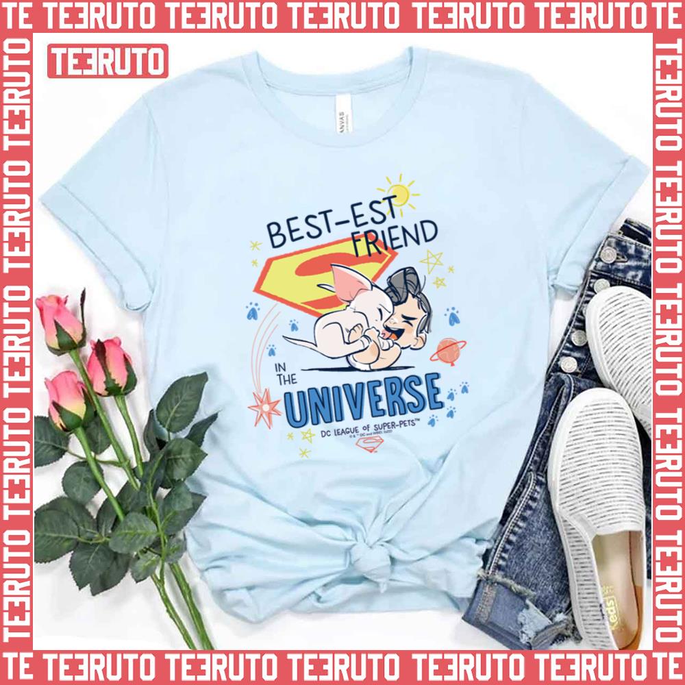 Best Est Friend In The Universe Super Pets Camp Krypto & Superman Unisex T-Shirt