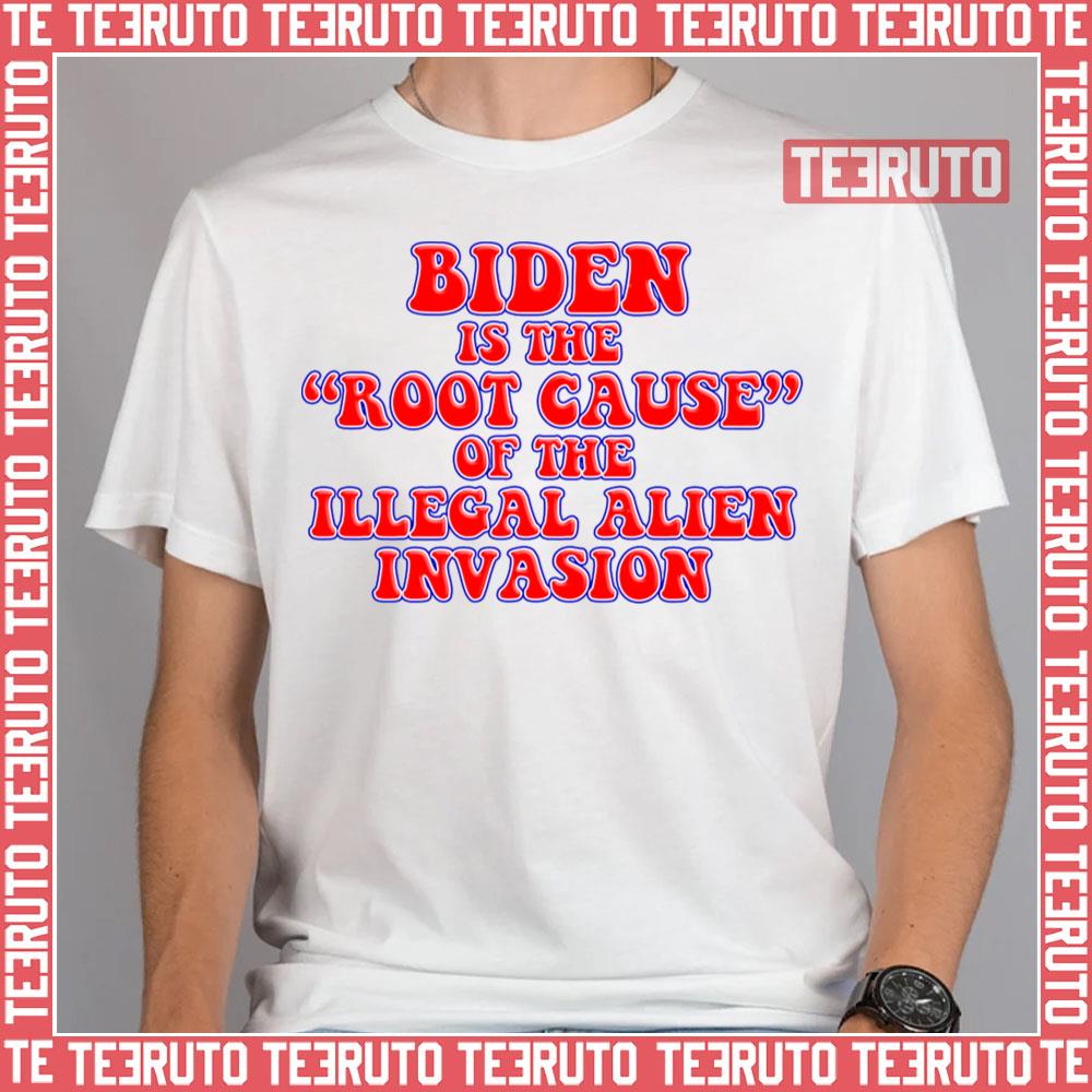 Biden Root Cause Illegal Immigration Crisis Cricket Unisex T-Shirt