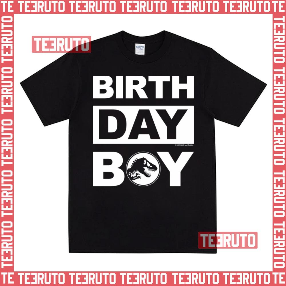 Birthday Boy Name & Age Jurassic World Unisex T-Shirt