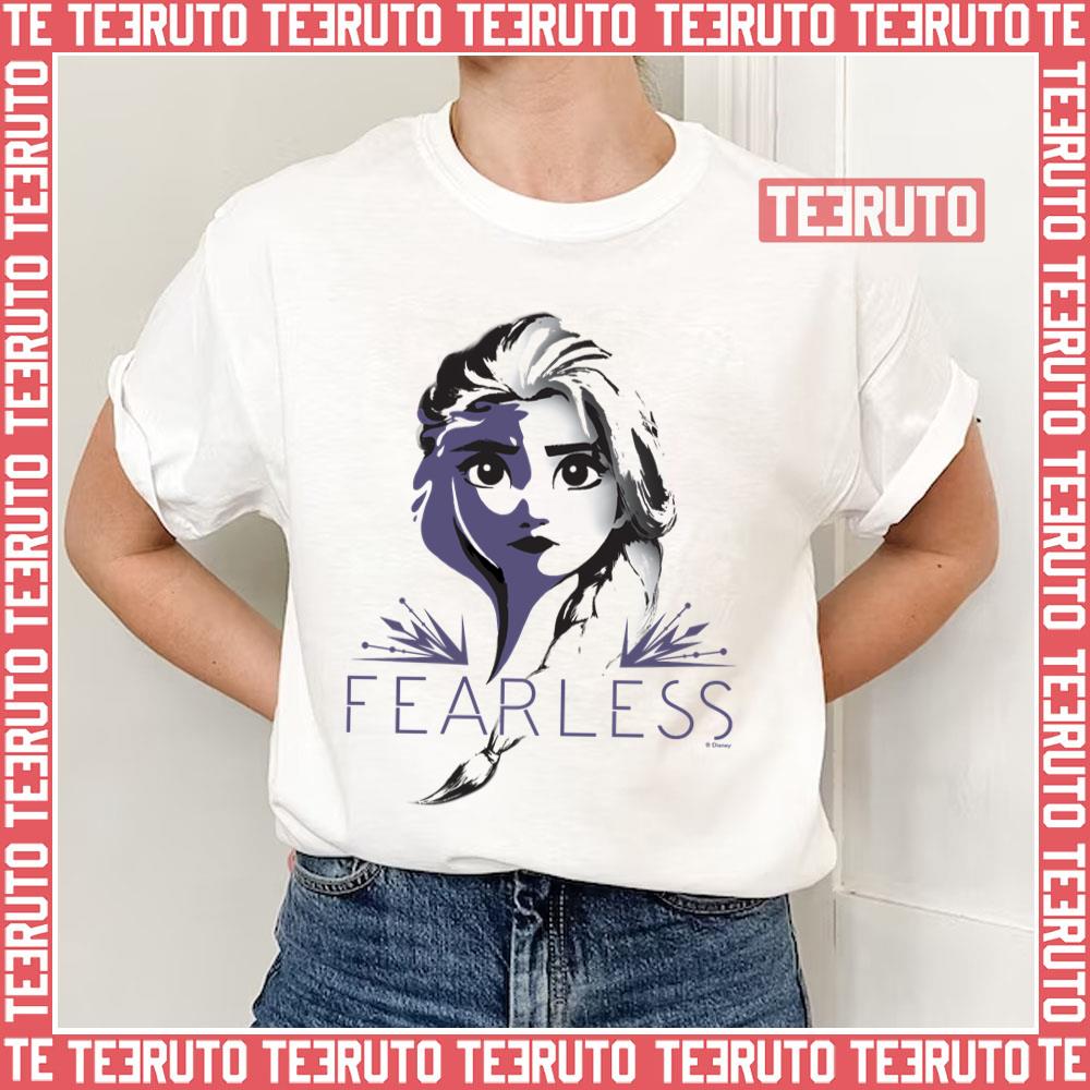 Black And White Elsa Fearless Frozen Unisex T-Shirt