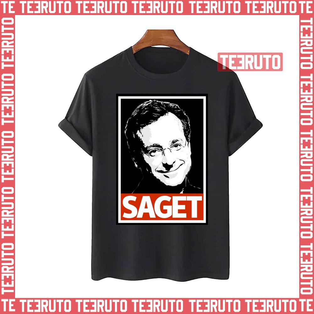 Black And White Graphic Bob Saget Unisex T-Shirt