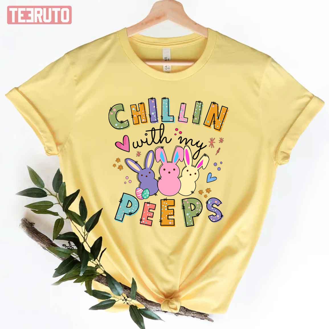 Blink Blink Chillin With My Peeps Unisex T-Shirt