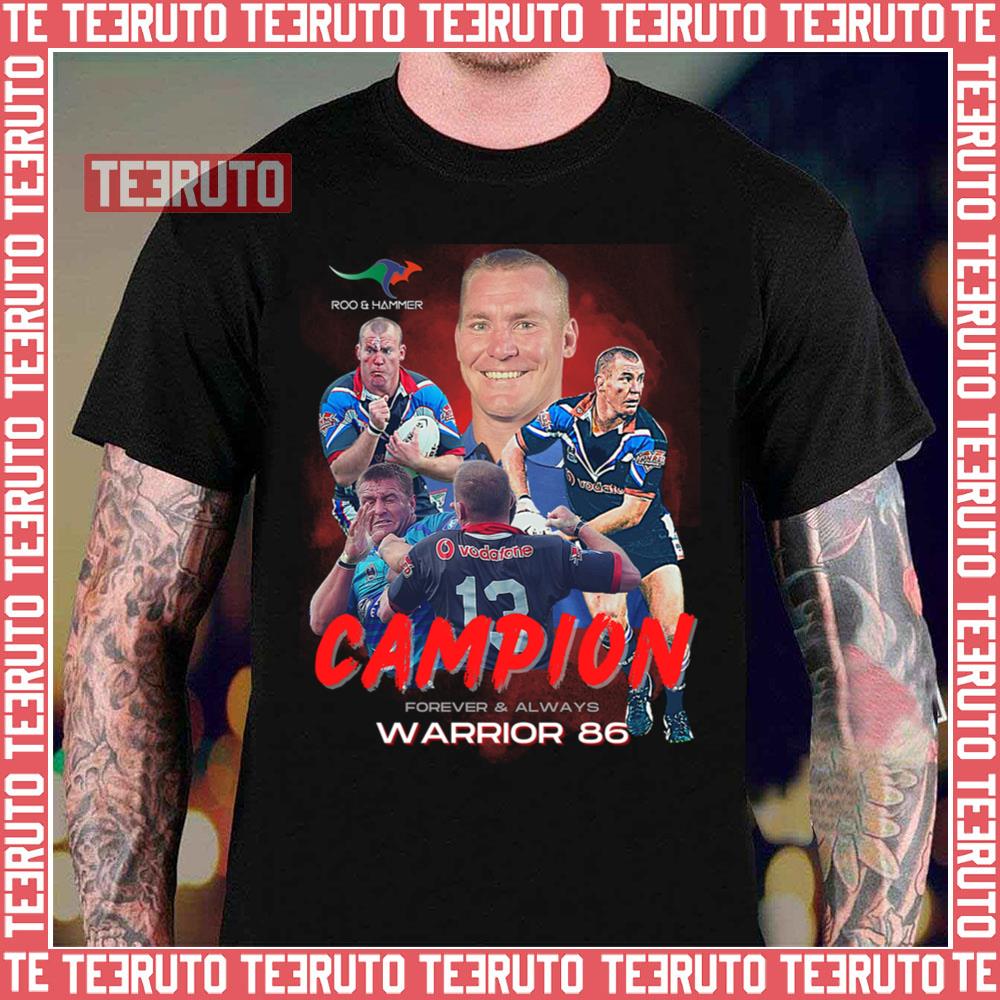 Campion Warrior 86 Design Rugby Player Unisex T-Shirt