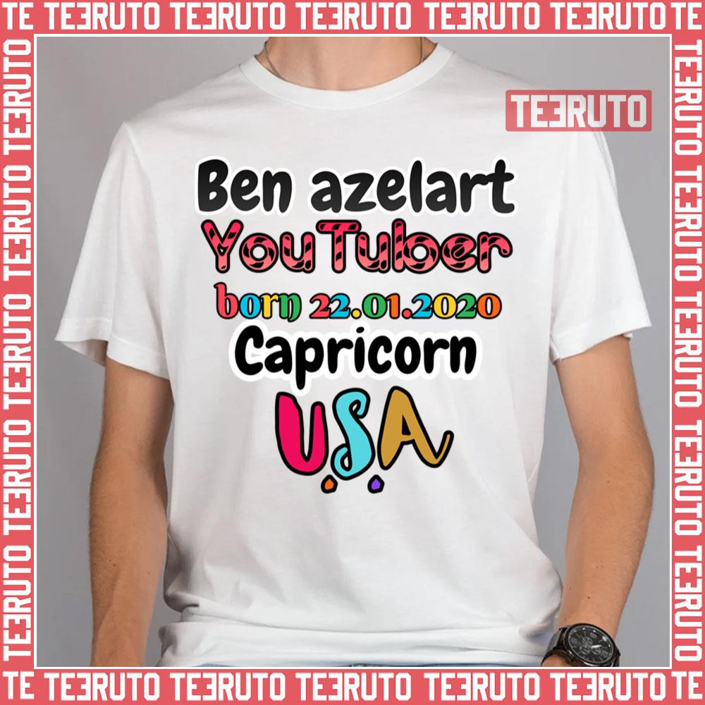 Capricorn Youtuber Design Ben Azelart Unisex T-Shirt