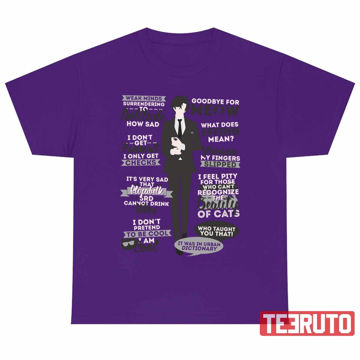 Cat Addict Mystic Messenger Quotes Unisex T-Shirt