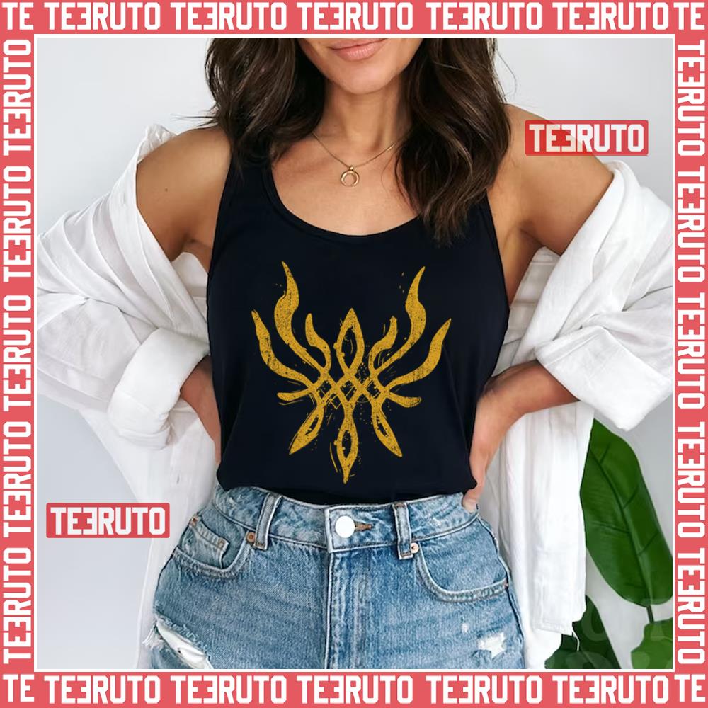 Crest Of Flames Fire Emblem Yellow Unisex Tank Top