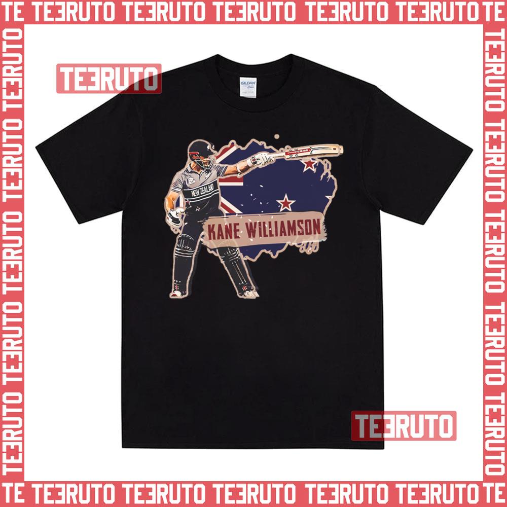 Cricket Retro Kane Williamson Batsman New Zealand T20 Unisex T-Shirt