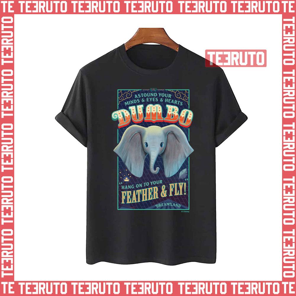 Dumbo Hang On To Your Feather & Fly Unisex T-Shirt