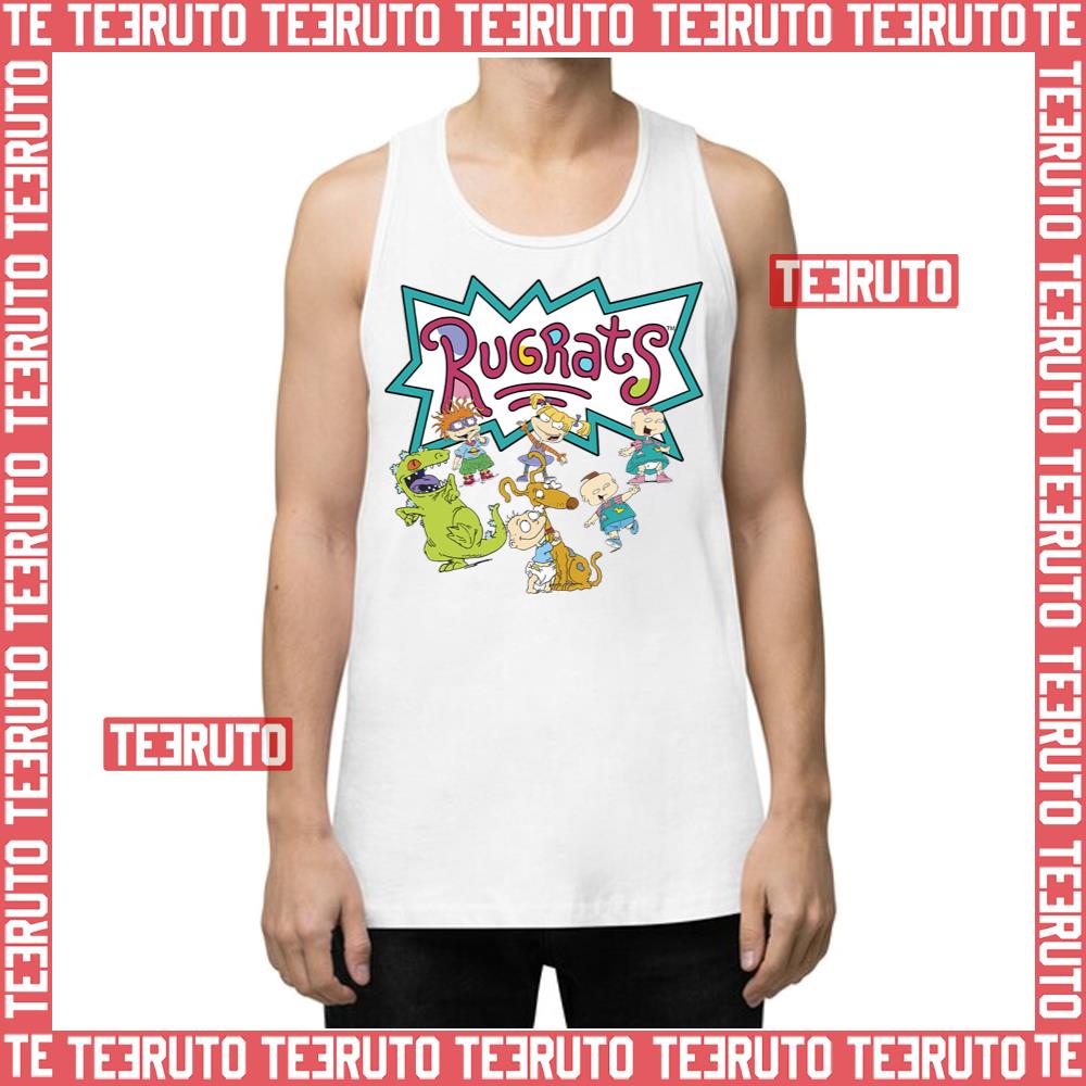 Group Play Time Colorful Logo Rugrats Unisex Tank Top