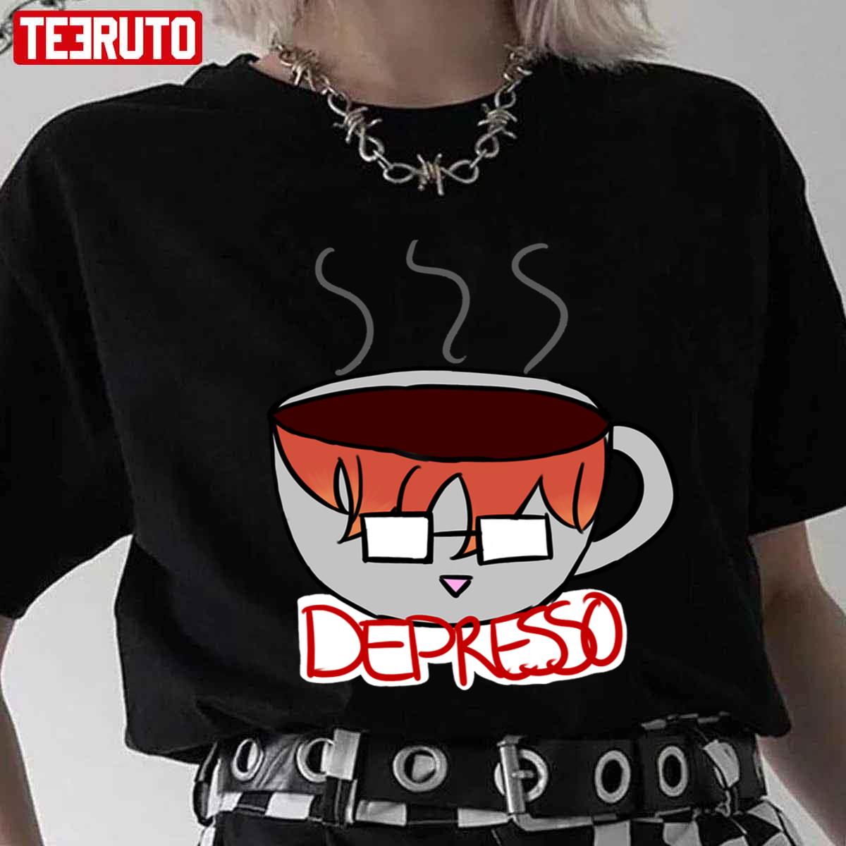 Inspired 707 Depresso Mystic Messenger Unisex T-Shirt