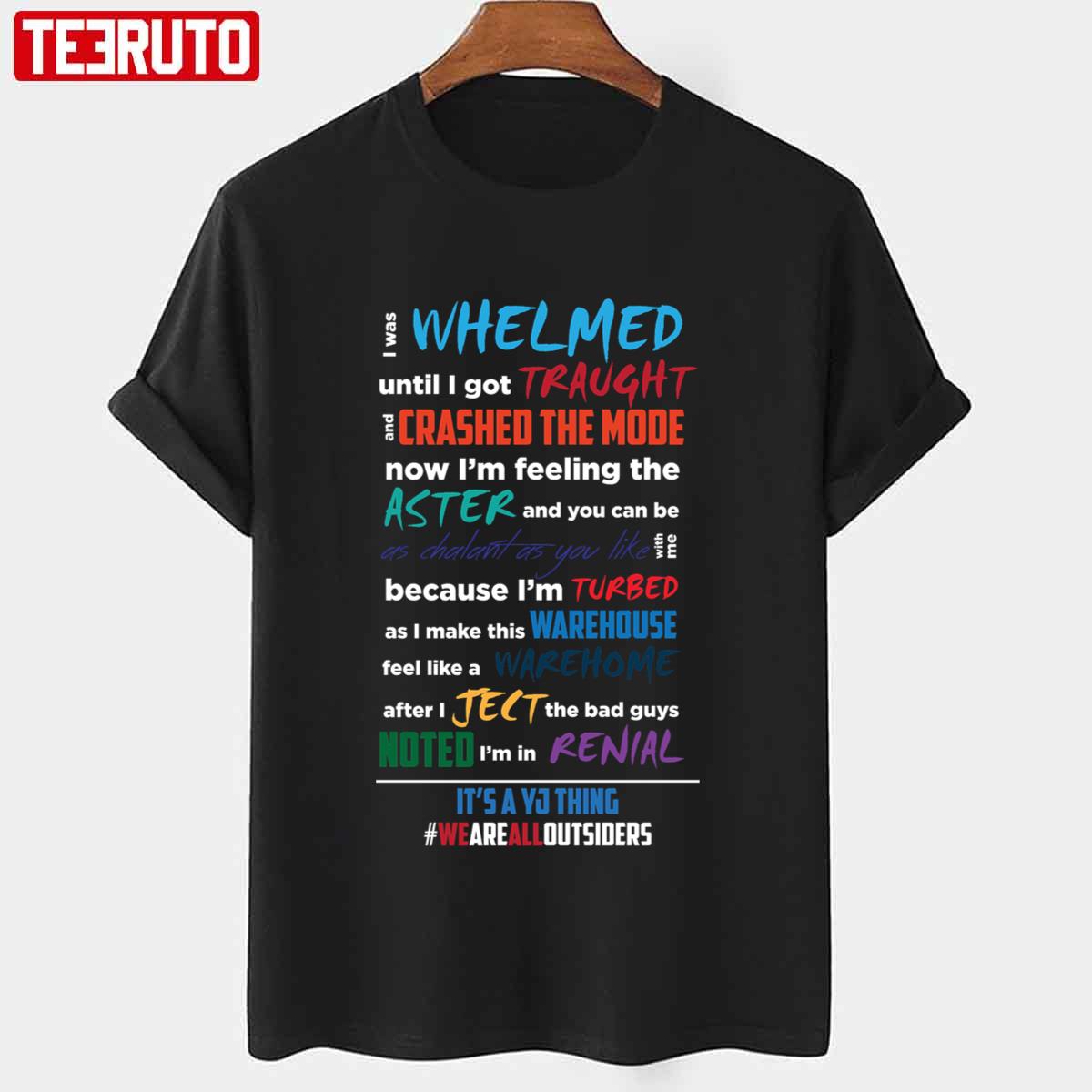 It’s A Yj Thing V2 Multi Coloured & White Young Justice Unisex T-shirt