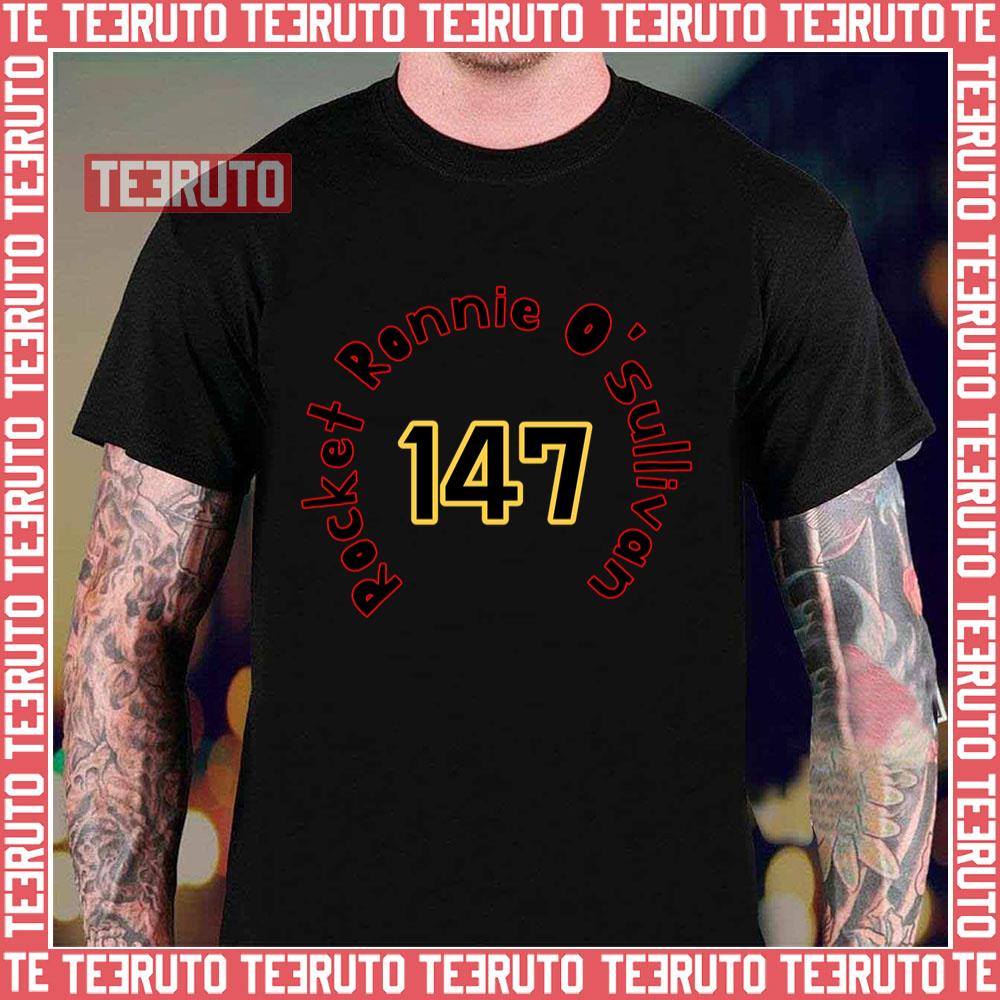 Number 147 Rocket Ronnie O’sullivan Snooker Unisex T-Shirt