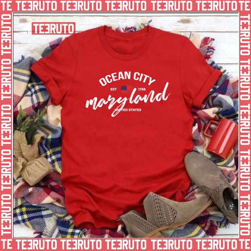 Ocean City Maryland Est 1788 United States Unisex T-Shirt