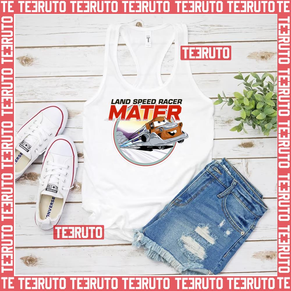 On The Road Mater Land Speed Racer Cars Movie Unisex Tank Top