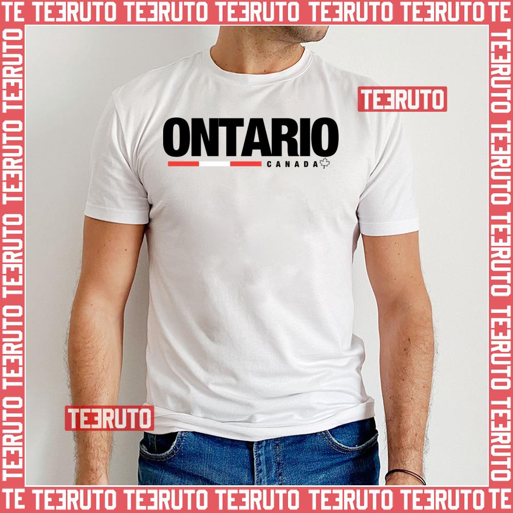 Ontario Black Text Logo Unisex T-Shirt