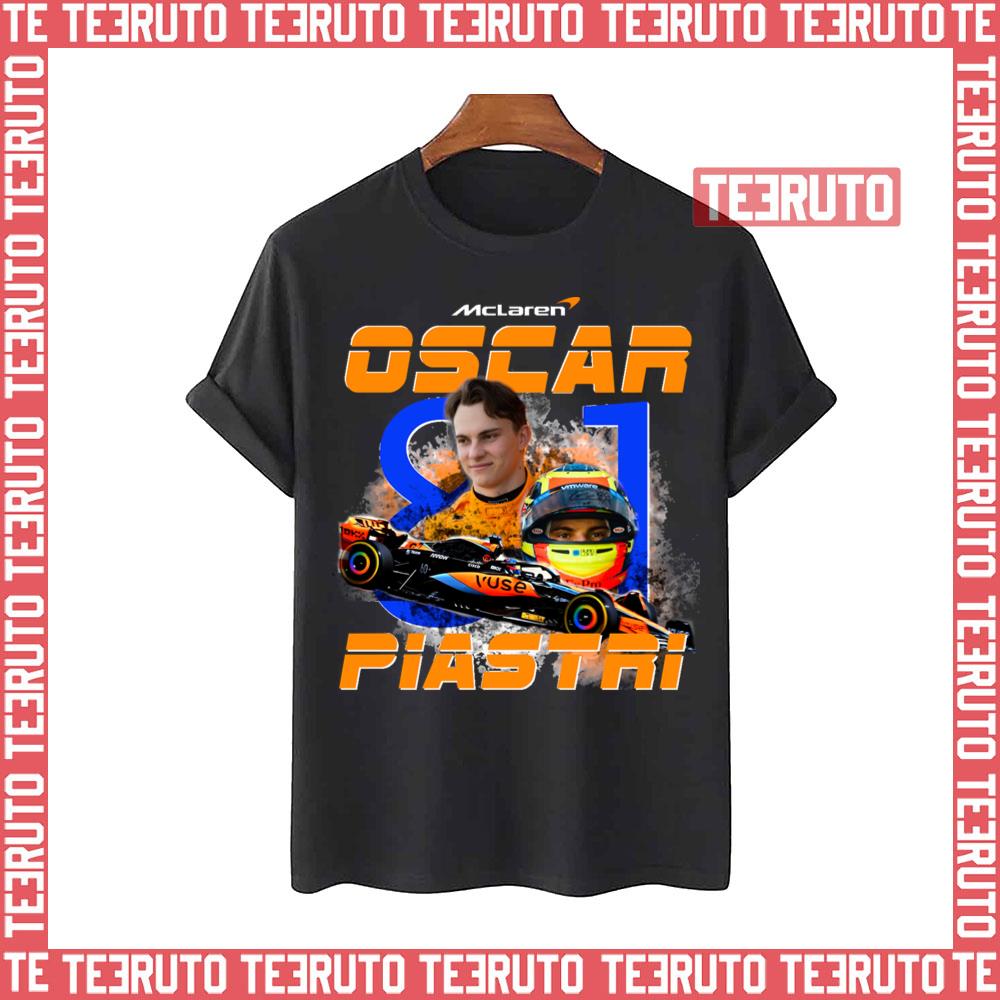 Oscar Piastri Formula One F1 Driver 2023 Fan Art Unisex T-Shirt