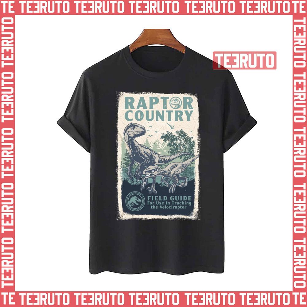 Raptor Country Field Guide Jurassic World Unisex T-Shirt