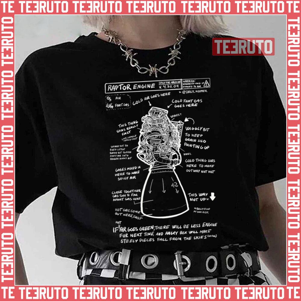 Raptor Schematics Spicy Air Machine Unisex T-Shirt