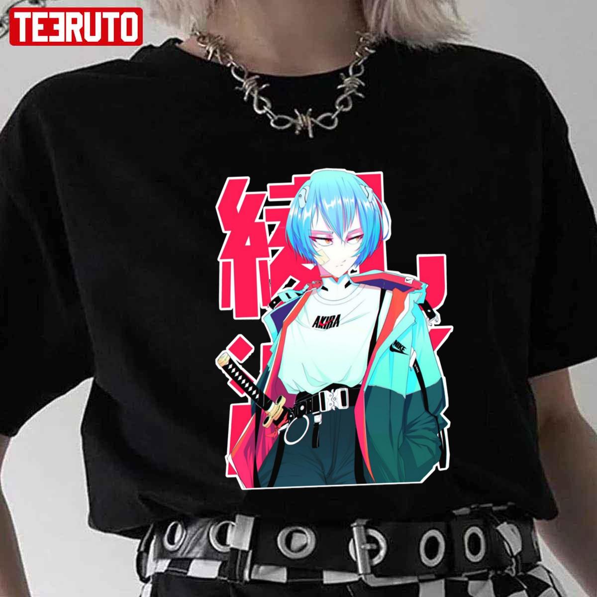 Rei Ayanami Evangelion Collection Streetstyle Artwork Unisex T-shirt ...