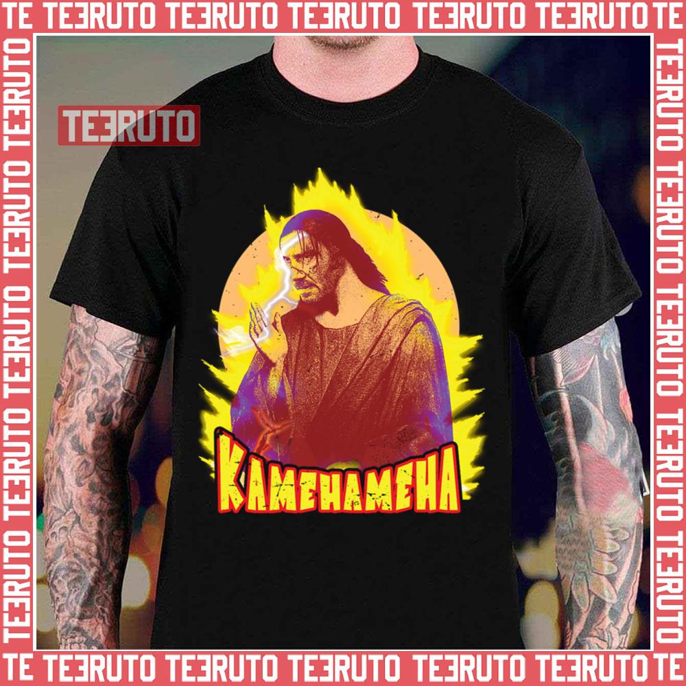 Renaissance Parody Kamehameha Keanu John Wick Unisex T-Shirt