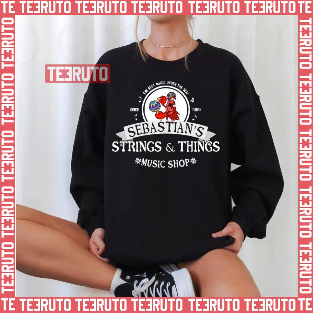 Sebastian’s Strings & Things Music Shop Little Mermaid Unisex T-Shirt