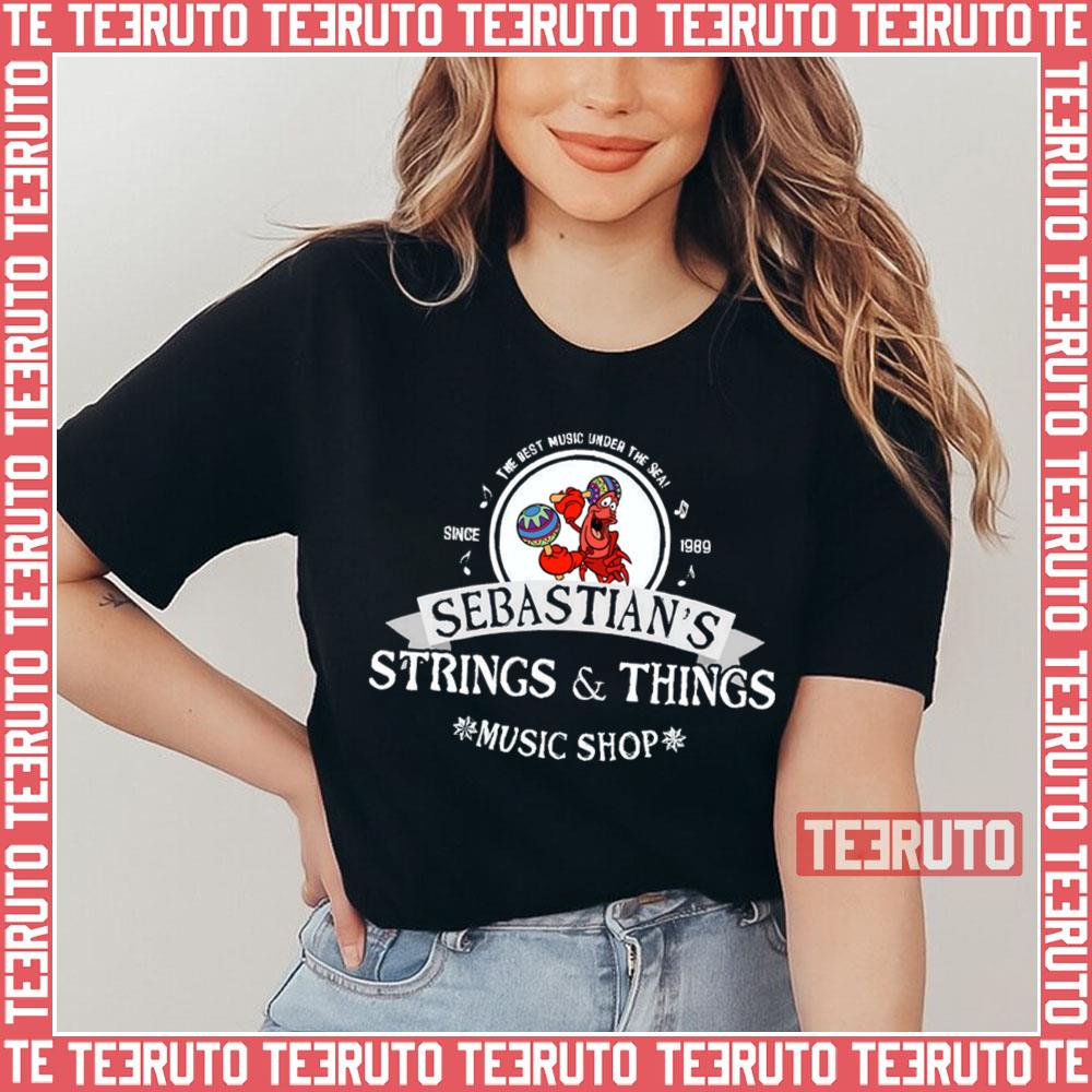 Sebastian’s Strings & Things Music Shop Little Mermaid Unisex T-Shirt