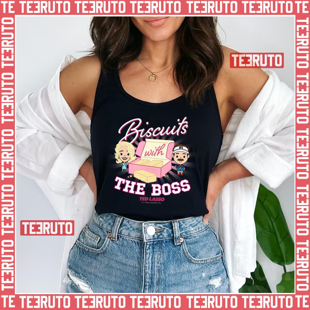 Ted Lasso & Rebecca Biscuits With The Boss Chibi S Unisex Tank Top