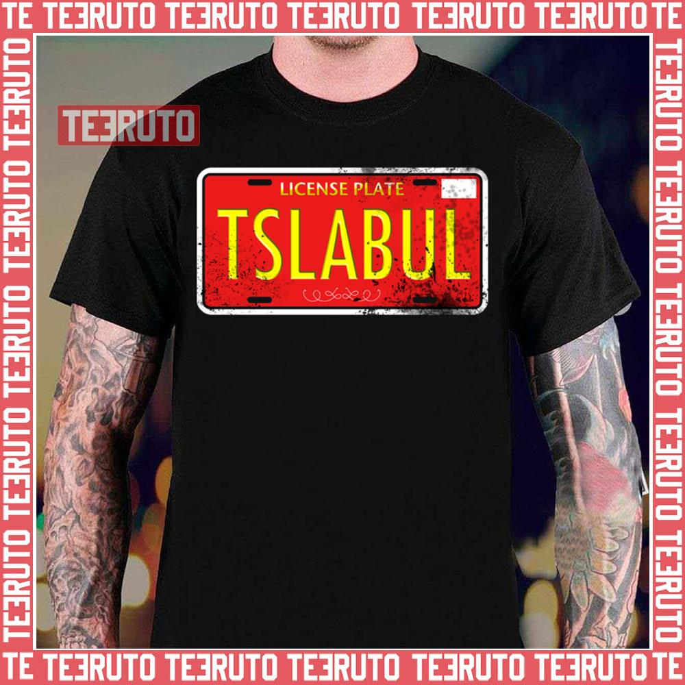 Tesla Bull License Plate Unisex T-Shirt
