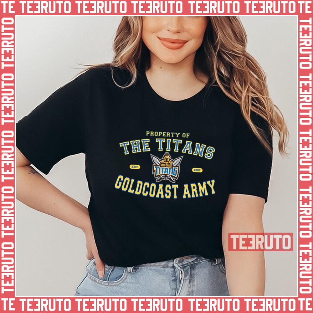 The Gold Coast Titans Army Rugby Nrl Unisex T-Shirt