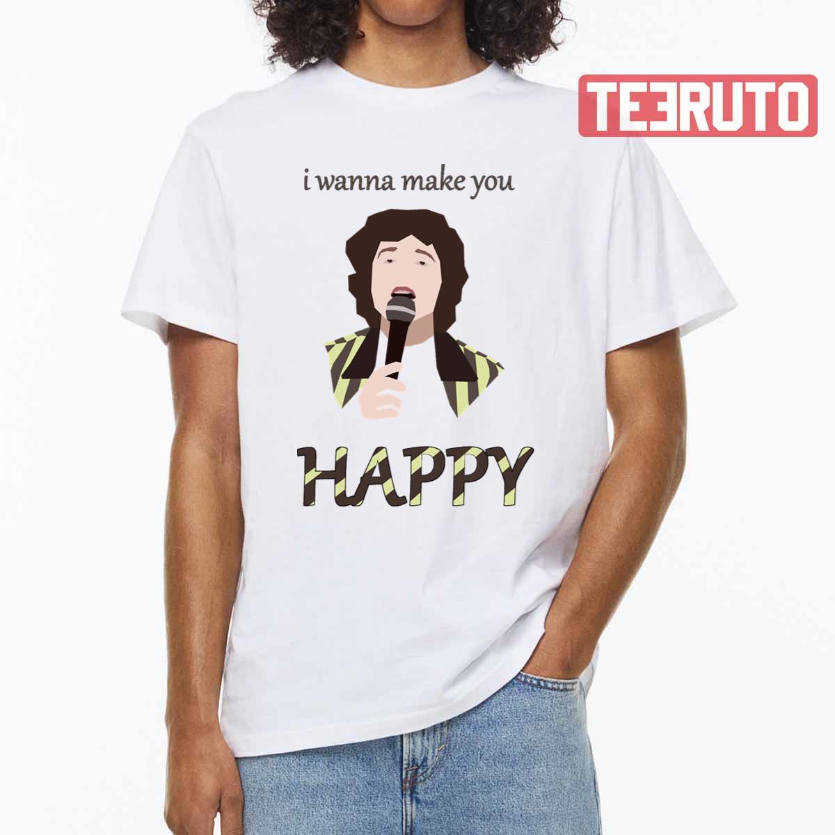 The Kooks Happy Pattern I Wanna Make You Happy Unisex T-Shirt