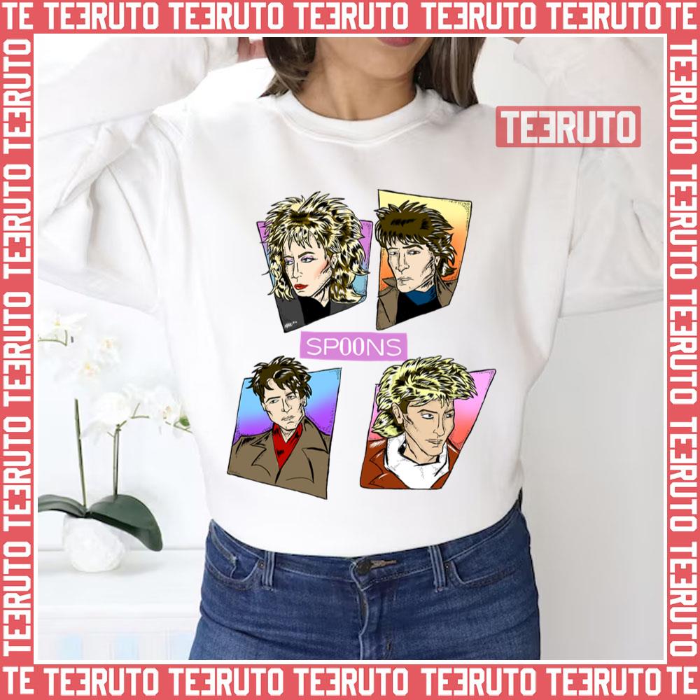 The Spoons Band Cartoon Design Unisex Sweatshirt