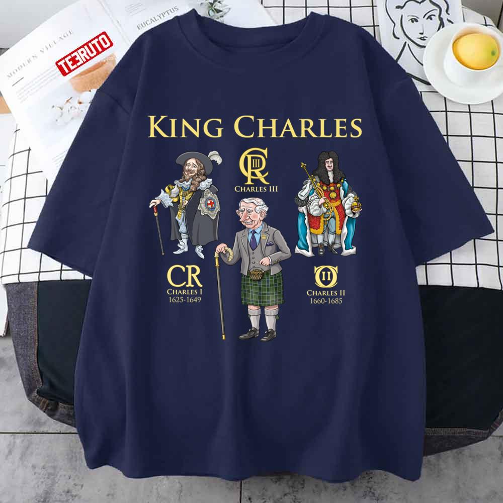 The Three King Charles Great Britain Unisex T-Shirt