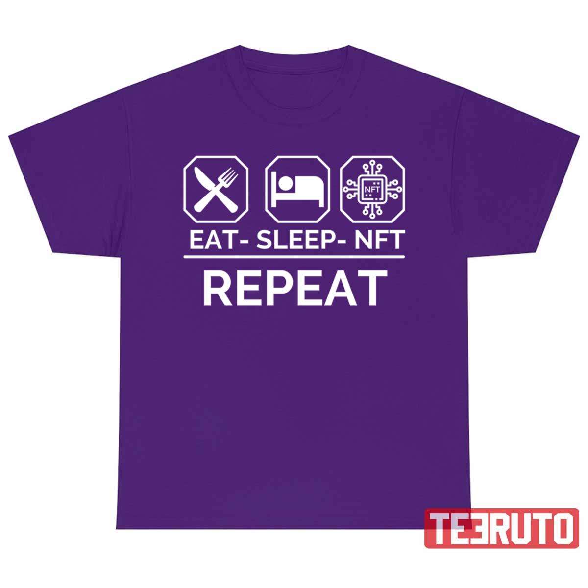 Trending Eat Sleep Nft Repeat Unisex T-shirt