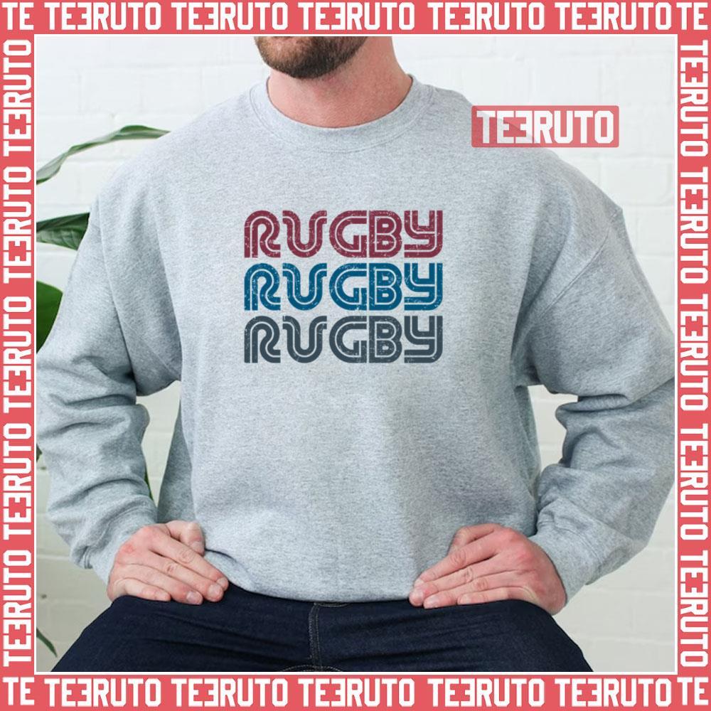 Typography Design Rugby Sports Unisex Sweatshirt